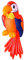 W WIDMANN MILANO Party Fashion 2465P - Aufblasbarer Papagei, Größe circa 60 cm, Dekoration, Mottoparty, Karneval