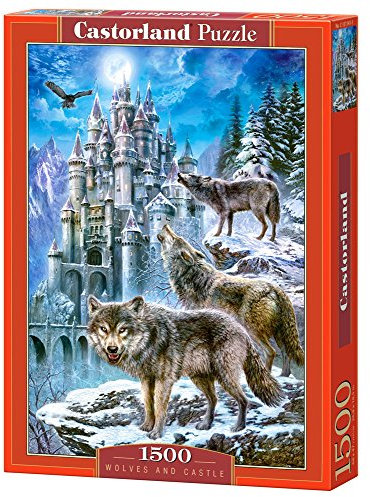 Castorland C-151141-2 - Puzzle Wölfe und Schloß 1500 Teile