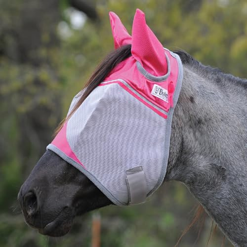 Cashel Crusader Fly Mask, Standard with Ears (Pink, Arabian)