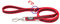 IDC Color & Gray gumierte Leine, 20 mm x 1,8 m mit Schlaufe und D-Ring, Rot-Grau