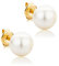 Orovi Damen Ohrringe Perlen Set Ohrstecker 9 Karat Gold Gelbgold (375) Schmuck