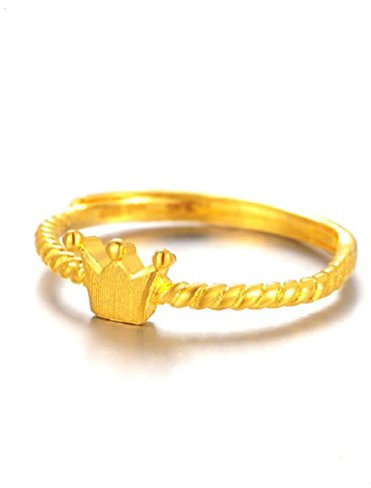GOWE 24 K reines Gold Kronenformring weiblicher Gold 999 Massiver Ring Live Crown Gold Ring 2017 Neuer Persönlichkeit Einzigartig heißer Verkauf.