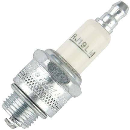 Sodipièces Zündkerze RJ19LM/T10, Kupfer, M10, 1 Stück, passend für Rasenmäher, Kettensäge