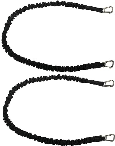 Extreme Max Black 36 3006.4596 BoatTector High-Strength Line Snubber & Storage Bungee, Value 2-Pack-36 with Compact Hooks