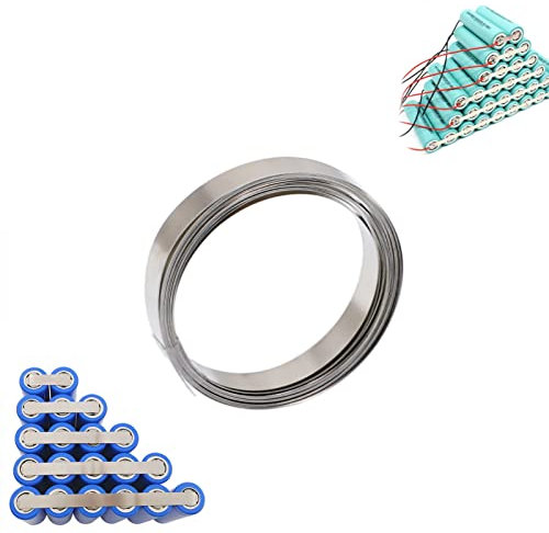 Nickelband 0,15×8mmx3m Nickel Streifen Reines Nickel Platten Stahlband für Li 18650, 32650 Batterie Schweißen Punktschweißgerät für akkus SchweißZubehör