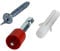 Matériel de fixation pour plinthes 30 vis + chevilles + embout + protection