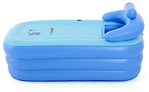 SHIOUCY Spa PVC-Badewanne, faltbar, tragbar, warm, aufblasbar, 1 x Kissen