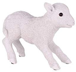 Gift Company Osterdeko Osterlamm Lamm weiß Größe S, Höhe 15 cm