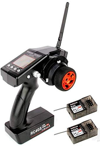 RadioLink RC4GS 2.4GHz 4-Channel RC Transmitter w/2x Receivers for Cars & Boats