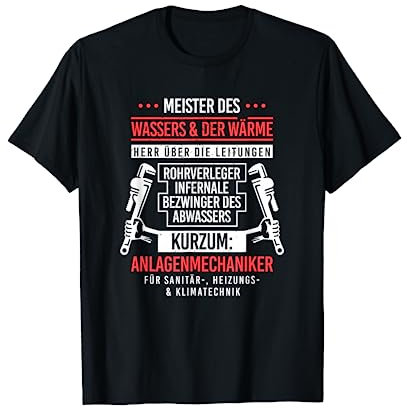 Anlagenmechaniker Installateur T-Shirt