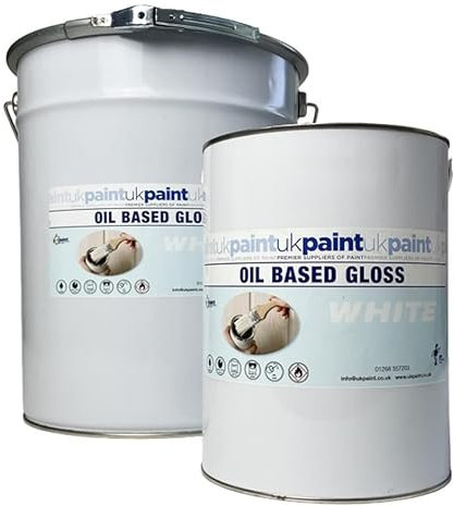 UK PAINT - Oil Based Gloss - 5L - Brilliant White