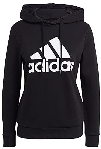 ADIDAS W Bl Ft HD, Felpa con Cappuccio Donna, Black/White, S