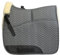 Engel Reitsport | SCHABRA1AP-D-GRA-MED | Schabracke | Aufpolster Korrektur | Steppstoff | Lammfell im Sattelbereich | Half Lined |Fellkranz vorne | Dressur | Stoff grau Fell med.