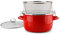 Schäfer Ø 26 cm Frittiertopf 5 Liter Fritteuse Frittier-Topf Metallic-Rot