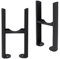 NRG Black Floor Mounting Radiator Leg Kit for Traditional 3 Column Radiator