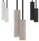 Tivendis Betoniq 2-fach Pendelleuchte Nara 20/27 grau innen grau - Industrial Design Betonlampe Hängelampe mit LED Glühbirne und Fassung GU10 - Hängeleuchten & Pendelleuchten