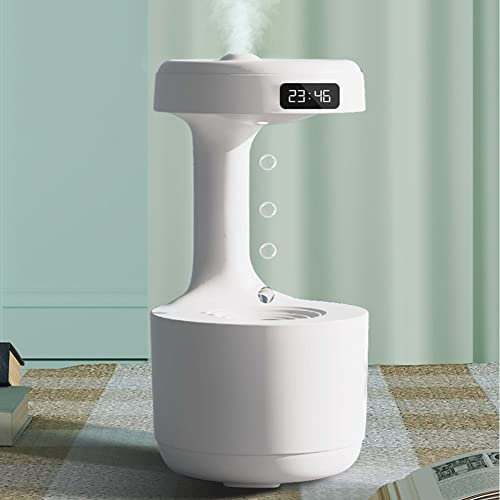 SPORTARC 800ML Top Fill Luftbefeuchter, Cool Mist & Warm Mist Luftbefeuchter mit Zeitdisplay, Anti Schwerkraft Rückfluss von Wassertropfen Luftbefeuchter für Schlafzimmer Kinderzimmer Pflanzen