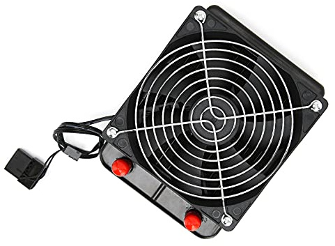 PUSOKEI CPU Cooler, Water Cooled Radiater, 120mm Low Noise CPU Fan, Big 4pin / 3pin Interface, 10 Tubes, Fast Heat Dissipation, for Computer Air Conditioner