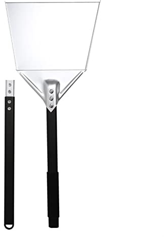 Fire Pit Shovel, Stainless Steel Coal Shovel, Piece Intact Formed BBQ Charcoal Ash Poker Scoop, Dust Pan, Oven Ash Shovel With Detachable Handle, Heavy Gauge Steel Stove Coal Shovel. Shakven