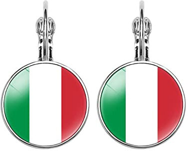 Trendige Streifen,Schöne Ohrringe Mit Italienischer Flagge,Französische Hakenohrringe,Patriotische Ohrringe,Modische Party,Damendekorationen,Hochzeitsfeier,Schmuck,Geschenk,Jahrestag,Geburtstag