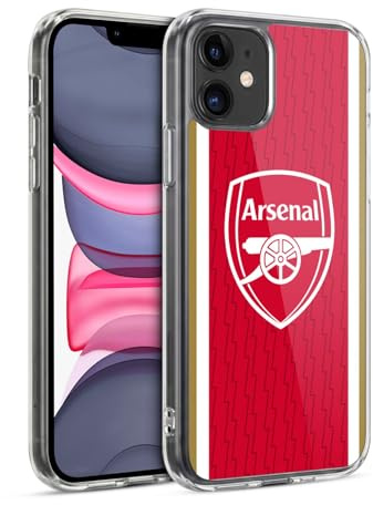 Head Case Designs Officially Licensed Arsenal FC Home 2023/24 Crest Kit Soft Gel Case Compatible With Apple iPhone 11