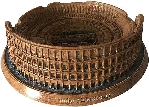 NUNETH Skulptur für Innendekoration, Italien Rom Kolosseum Ornament Harz Statue Sammlerstück Geschenk Braun