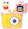 Bistfy Macchina Fotografica Bambini 40MP e 1080P HD Digitale Videocamera Obiettivo Doppio Selfie Fotocamera per Bambini 3-12 Anni Ragazzi e Ragazze, Schermo IPS con 32GB SD Scheda (Alce Rosa)
