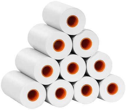 Instant Camera for Kids Inkless Thermal Printing Paper, 2.2X1.1 Inch,10 Rolls of Printable Camera Filler Paper Suitable for Mostly Kids Instant Print Cameras(White 2)