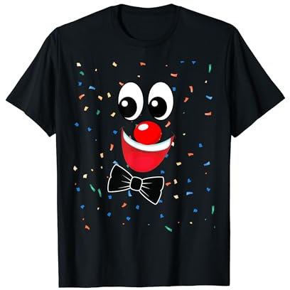 Clown Konfetti Karnevalskostüm Fasching Kostüm T-Shirt