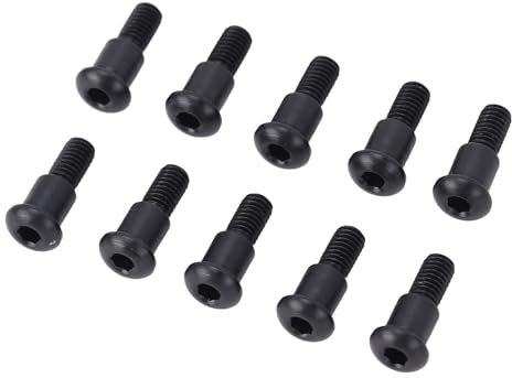 Axial SCX10 Axialkopfwellenschraube, Rostbeständig, M3 X 4 X 10 Mm, Axiale Innensechskant-Knopfwellenschraube, Präziser Edelstahl, 10 Stück für RC-Modelle
