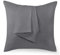 Utopia Bedding - Kissenbezug 65x65 2er Set - Kopfkissenbezug 65 x 65 aus 100% gebürsteter Mikrofaser mit Umschlagverschluss - Falten, verblassen- und schmutzabweisende Kissenbezüge 65x65 - Grau