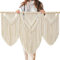 Ordeluxe Macramé 110cm x 82cm Tapiz Boho, Grande, Hecho a Mano, Decoración de Pared para Dormitorio, Decoración de Balcón, Regalo para Mujeres