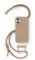 Woodcessories - Change Case, Nachhaltige Handykette abnehmbar kompatibel mit iPhone 16 Hülle mit Band Taupe - biologisch abbaubar