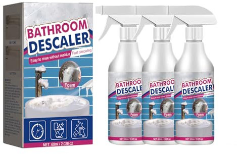 Jeeeun Bathroom Descaler Cleaner, Descaler Bathroom Cleaner, Multipurpose Descaler Cleaner (3pcs)