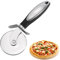 Black Premium Pizza Cutter Wheel, Stainless Steel Sharp Pizza Slicer for Cutting Through Crusts, Pies and More, Easy to Cut & Clean, Dishwasher Safe, Handle Large & Small Pizza