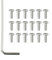 Oniissy 18pcs Electric Scooter Bottom Cover Steel Screws,Fit For NINEBOT Max G30 10 * 4mm,Bottom Plate Battery Cover Screws for Electric Scooter
