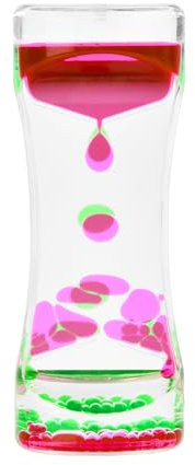Litinliv Sablier Liquide à Hhuile, Minuterie Liquide Colorée, Jouet Apaisant, Minuteur Sensoriel Liquide, Jouet Sensoriel, Bouteille Sensorielle, Sabliers Liquide Pour Activité, Détente, Apaisant (A2)