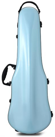 MJMLUCK Custodia per Violino Universale Leggera in PC Composito 4/4-3/4, Zaino di Alta qualità Resistente alla Compressione, Disponibile in Vari Colori, Rosa (Azzurro Cielo)