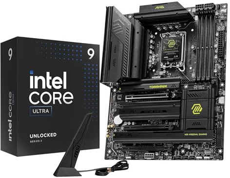 Micro Center Scheda madre CPU Combo - Ultra 9 285K 24-Core LGA 1851 Desktop Bundle con MAG Z890 Tomahawk WiFi Gaming Motherboard