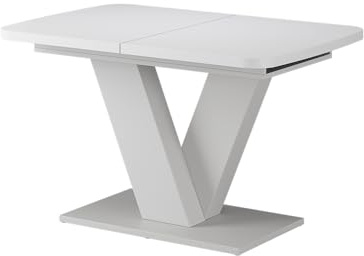 Vicco Esstisch Fenaro, Weiß, 120-160 x 80 cm | ausziehbar, mit Synchronauszug für variable Tischlänge