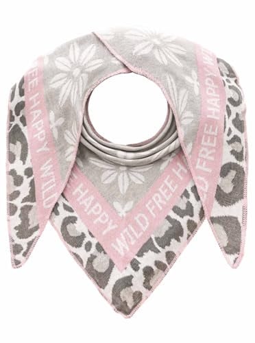 Zwillingsherz Damen Schal Dreieckstuch Dreieckschal Modelle Leo, Luxus Grafik, Summer Lacey, Zebra u. a. kuschelig weich Baumwolle Polyester großes warmes Halstuch Frühling Herbst Winter