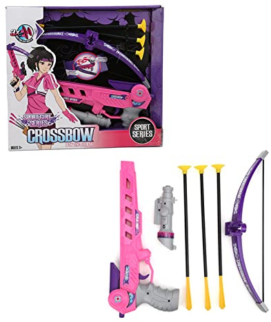 Qudinip Crossbow Gun, Suction Cup Safety Parent-Child Interaction Toys, Children Sports Toys for Intellectual Development for Boys Girls Age 7-14