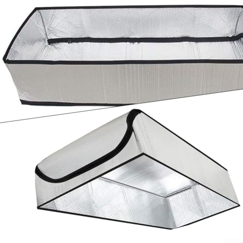 Attic Door Insulation Tent 138x64x28cm Aluminium Foil and Bubble Layer Heat Shield for Loft Hatch Energy Efficiency Indoor Temperature Control, Silver