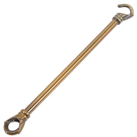 PACKOVE Tige Droite pour Plafonnier en Métal avec Crochet Double, Support de Lustre Charge Lourde 20cm pour Remplacement et Installation Facile