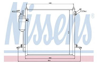 Nissens 940068 Kondensator, Klimaanlage