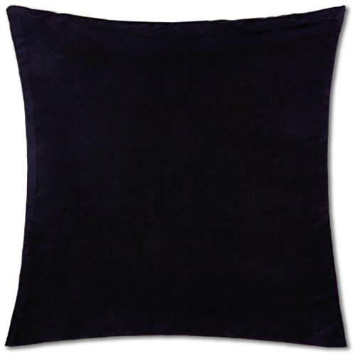 Bestlivings Kissenbezug Schwarz (80x80 cm) mit verdecktem Reißverschluss - viele Größen und Farben