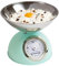 Bestron Balance de cuisine analogique avec plateau de pesée amovible, Design rétro, Sweet Dreams, Capacité de charge : 5 kg, Vert menthe