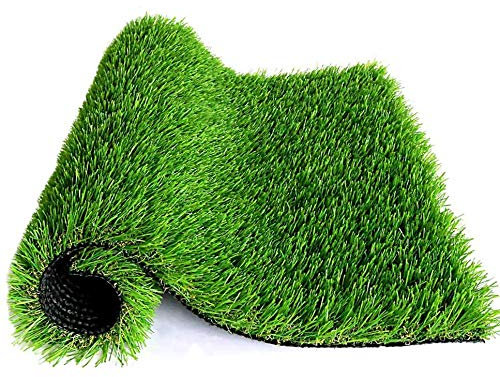 WMG GRASS Premium Kunstrasen, Entwässerungsmatte, 90 x 150 cm Kunstrasen für Hunde, Katzen, Haustiere, Rasen, realistisch, für drinnen und draußen, für Garten, Terrasse (15 m²)