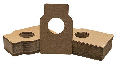 100 Flaschenhals-Etiketten für verschiedene Flaschen geeignet, Variantenwahl, Größe:90 x 58 mm, Farbe:natur