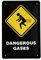 Blechschild Dangerous Gases - Metallschild Warnschild Pupsen - Retro Deko Schild Bad Toilette WC Klo Arbeit Betrieb - Geschenk lustige Badezimmer Dekoration - Achtung Blähungen Hinweis - 20x30cm